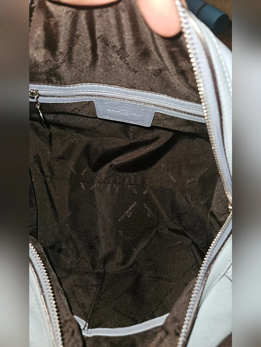 Balenciaga BB Vintage Monogram Leather Satchel